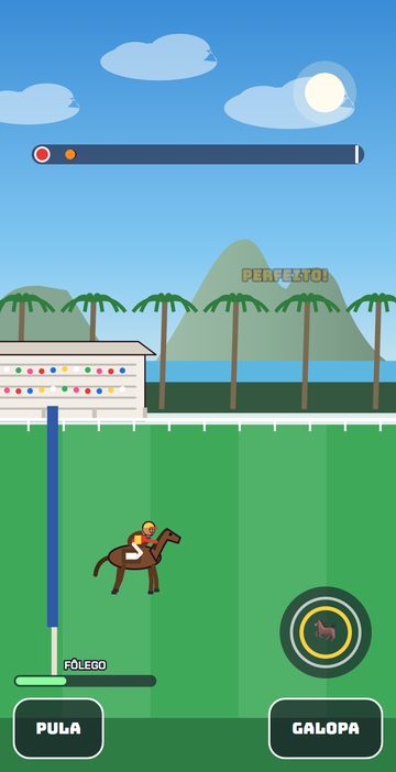 Corrida de cavalos no hipódromo