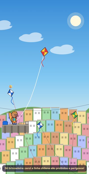 Pipas no céu sobre uma laje